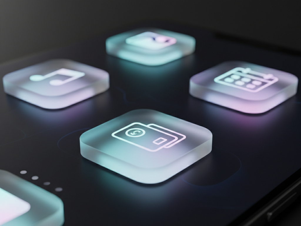Krea AI:UI 图标还在画扁平？矢量圆圈秒变 3D 玻璃拟态